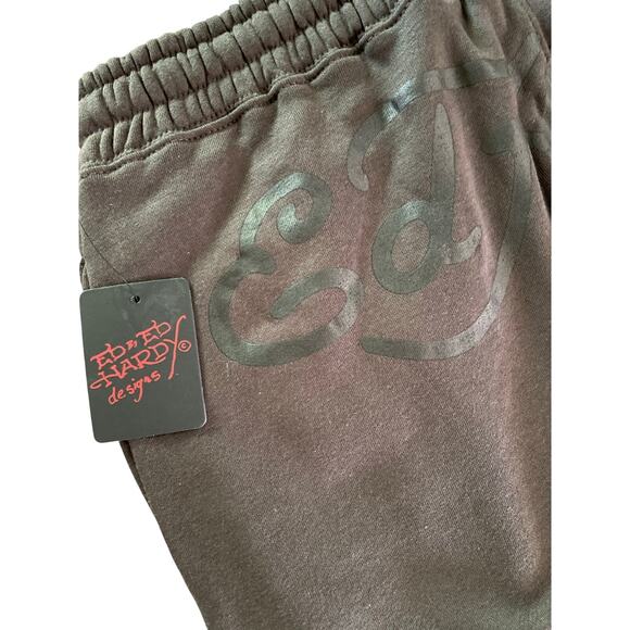 Ed Hardy Boot Cut Fleece Sweatpants size Large - Picture 4 of 6